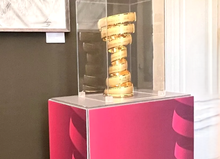 Il “Trofeo senza fine” del Giro d’Italia in mostra questo sabato a Palatium Vetus