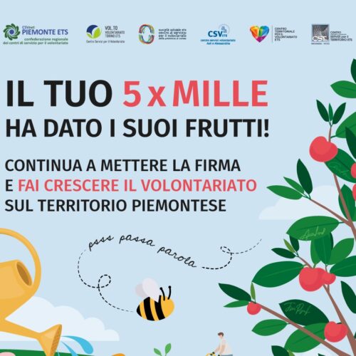 Il 5×1000 fa crescere il volontariato piemontese: CSVnet rilancia la campagna 2026