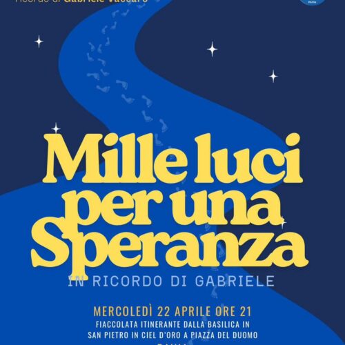 Una fiaccolata per ricordare Gabriele e mitigare il dolore