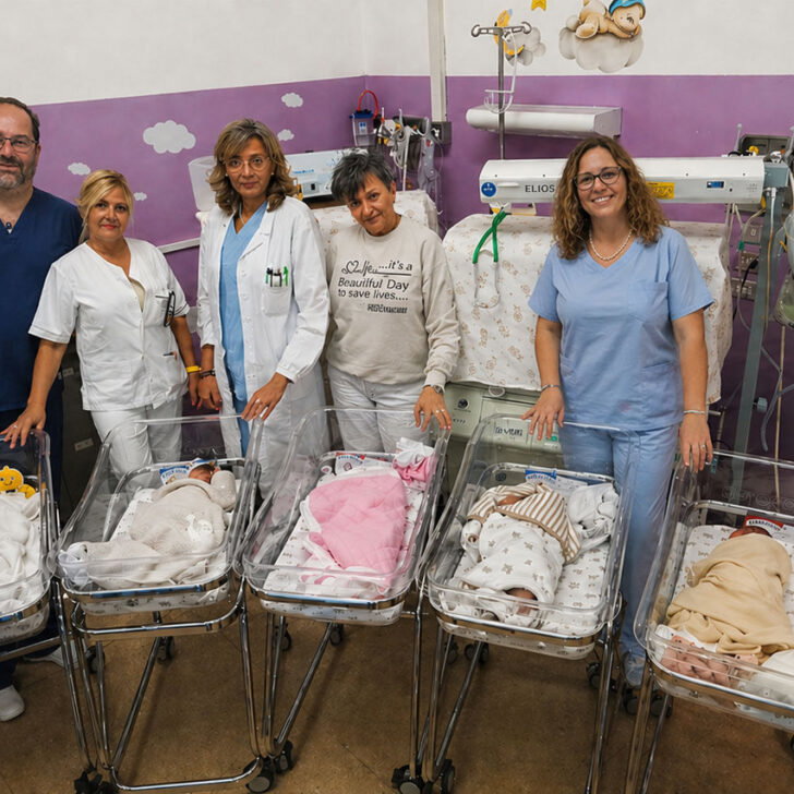 Cinque nascite in un solo giorno all’ospedale di Casale