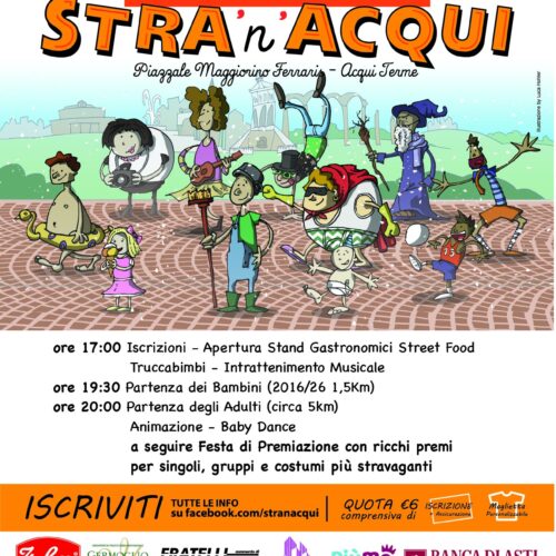 Ad Acqui Terme torna la Stra’n Acqui: questo sabato corsa, solidarietà e una lunga festa