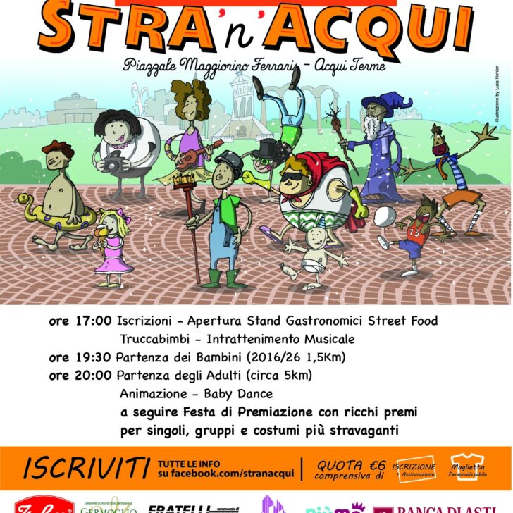 Ad Acqui Terme torna la Stra’n Acqui: questo sabato corsa, solidarietà e una lunga festa