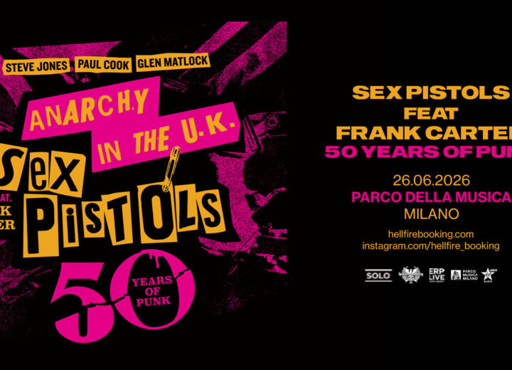 Al Parco Della Musica Di Milano arrivano i Sex Pistols feat. Frank Carter