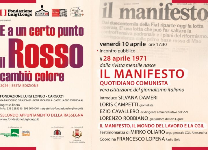 Dalla nascita de “il manifesto” al mondo del lavoro: venerdì l’incontro alla Fondazione Luigi Longo