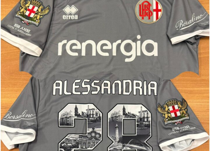 Grigi sabato in campo con una maglia dedicata al compleanno di Alessandria