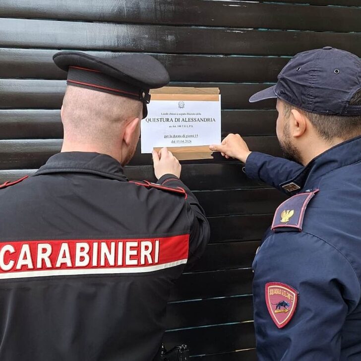 Aggressioni, risse, spaccio di droga: chiuso un locale di Casale, ritrovo di persone pericolose