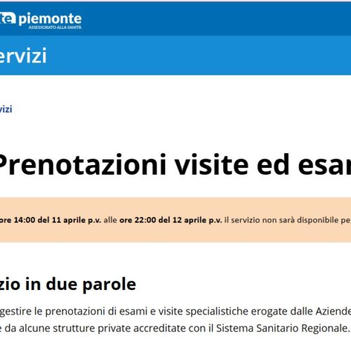 Ricette mediche digitali, aggiornamento del sistema. Nel weekend rallentamenti al CUP telefonico e stop ai servizi online