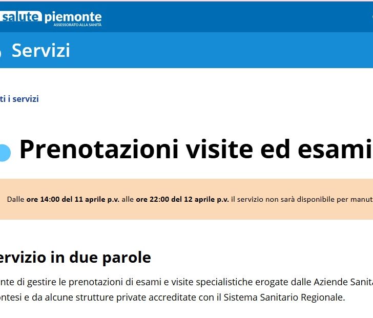 Ricette mediche digitali, aggiornamento del sistema. Nel weekend rallentamenti al CUP telefonico e stop ai servizi online