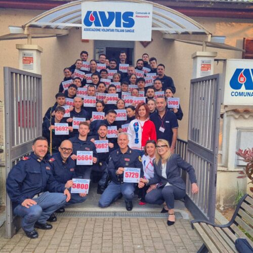 Ad Alessandria via alla Maratona del Donatore: coinvolti 150 allievi della Scuola di Polizia