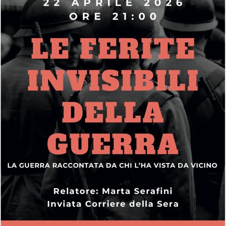 Le ferite invisibili della guerra: il 22 aprile a Voghera il racconto della giornalista Marta Serafini