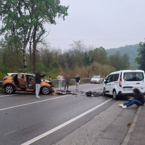 Scontro nell’ovadese: traffico in tilt in via Voltri