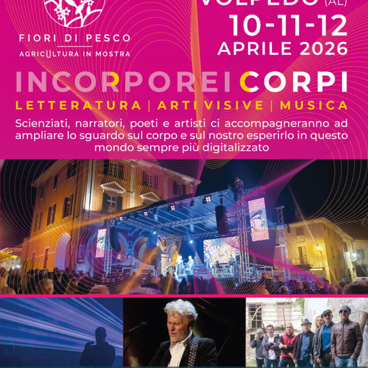 Volpedo celebra la fioritura con Fiori di Pesco: tre giorni tra arte, musica, libri, sapori e Ron in concerto