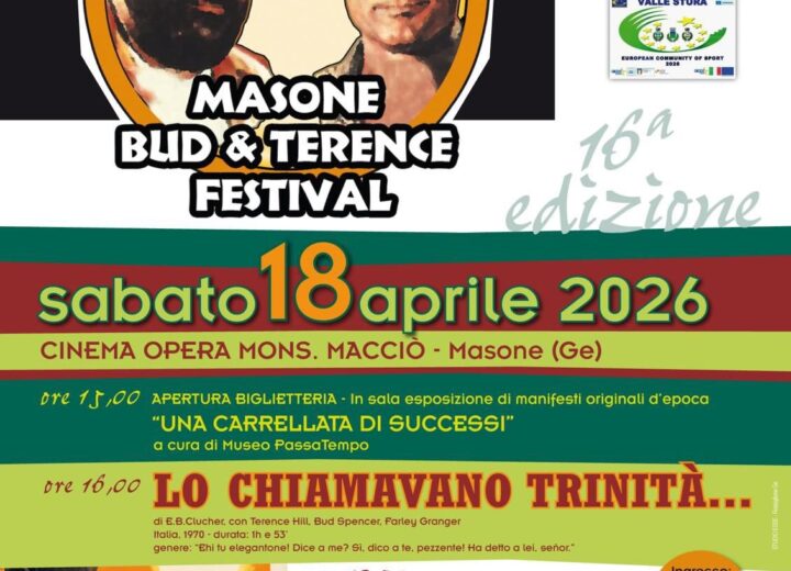 Masone celebra Bud Spencer e Terence Hill: il 18 aprile torna il festival tra cinema, musica e sapori iconici
