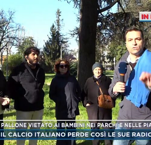 No al pallone nei parchi e la proposta per togliere il divieto: ad Alessandria le telecamere di Mattino Cinque