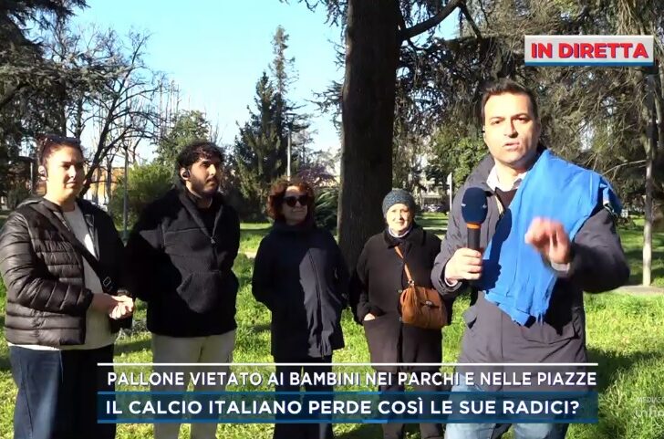 No al pallone nei parchi e la proposta per togliere il divieto: ad Alessandria le telecamere di Mattino Cinque