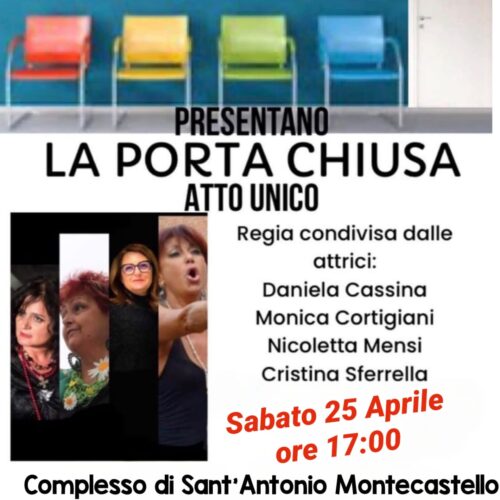 Sabato a Montecastello lo spettacolo delle Kiss’à “La porta chiusa”