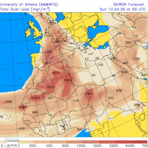 Torna la sabbia del deserto nei cieli del Nord