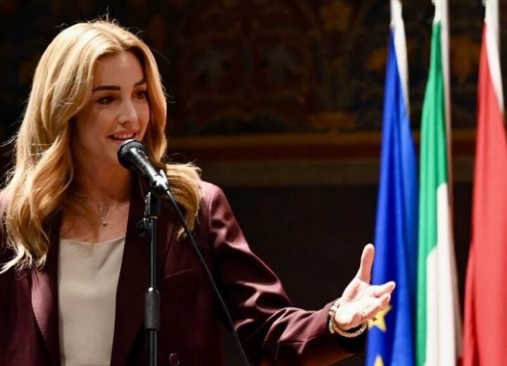 La sindaca di Genova Silvia Salis alla Benedicta per l’82° anniversario dell’eccidio