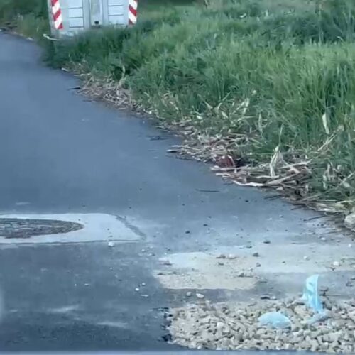 Lavori in via Dazio a Valle San Bartolomeo: intervento per risolvere i problemi