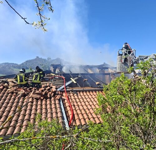 Carabinieri Forestali salvano un’anziana rimasta intrappolata nella casa in fiamme