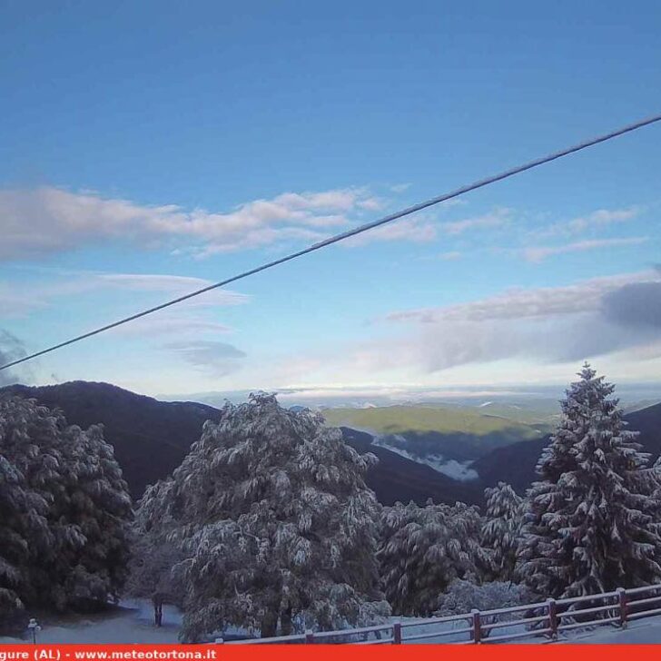 Risveglio con neve nelle alte valli alessandrine: foto e timelapse