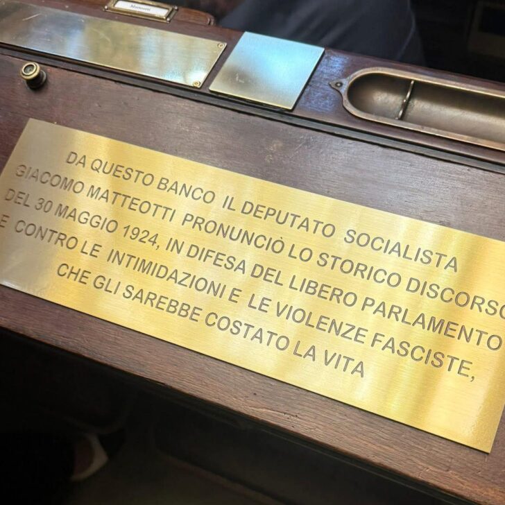 Il posto del coraggio e della Storia: Matteotti siederà per sempre a Montecitorio