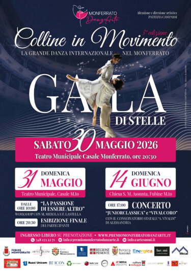 Stelle del balletto, giovani talenti e musica protagonisti a Casale e Fubine con “Monferrato DanzArte”