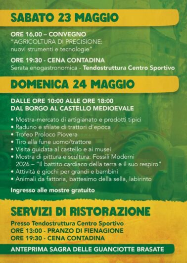 A Piovera due giorni dedicati al mondo agricolo con la 17ª Festa dell’Agricoltura