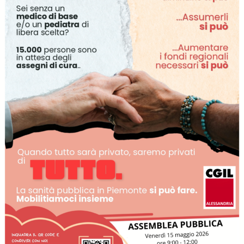 Sanità pubblica, l’assemblea della Cgil si sposta al Teatro Ambra per il maltempo