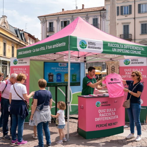 Alessandria in rosa: in Pizzetta della Lega giochi e attività con Amag Ambiente sulla raccolta differenziata