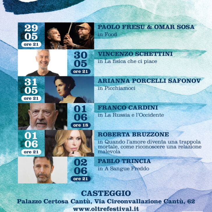 Oltrefestival debutta a Casteggio: cultura, musica e grandi ospiti nel cuore dell’Oltrepò Pavese