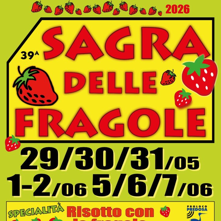 A Predosa la 39ª Sagra delle Fragole: otto serate tra gusto, musica e tradizione