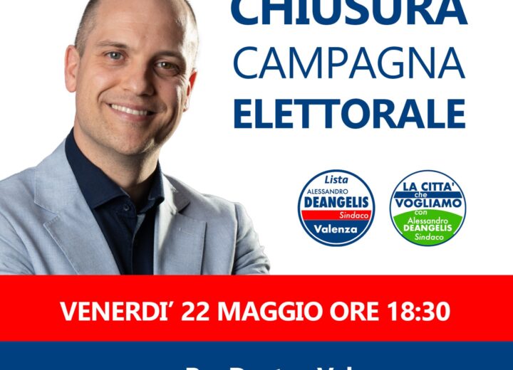 Elezioni Valenza: venerdì al Bar Dante l’ultimo incontro del candidato Alessandro Deangelis con i cittadini