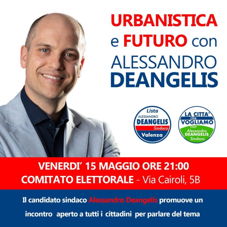 Elezioni Valenza: incontro con il candidato Alessandro Deangelis su urbanistica e futuro