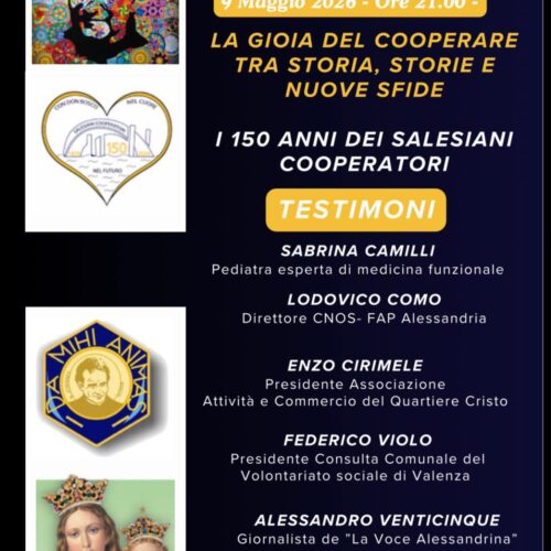 Sabato 9 maggio la festa per i 150 anni dei Salesiani Cooperatori
