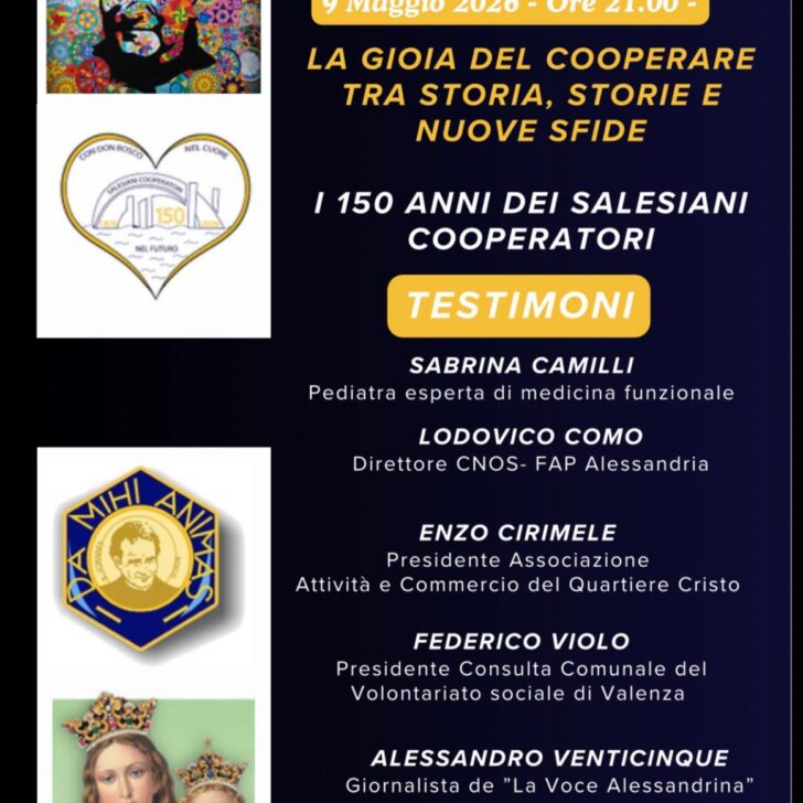Sabato 9 maggio la festa per i 150 anni dei Salesiani Cooperatori