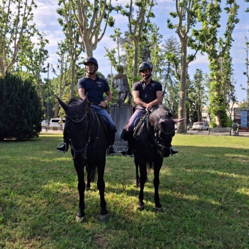 Controlli ai giardini della stazione di Alessandria: arrivano anche i poliziotti a cavallo