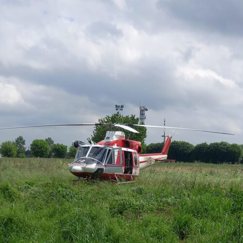 Anche l’elicottero dei Vigili del Fuoco per trovare il 64enne disperso a Bassignana