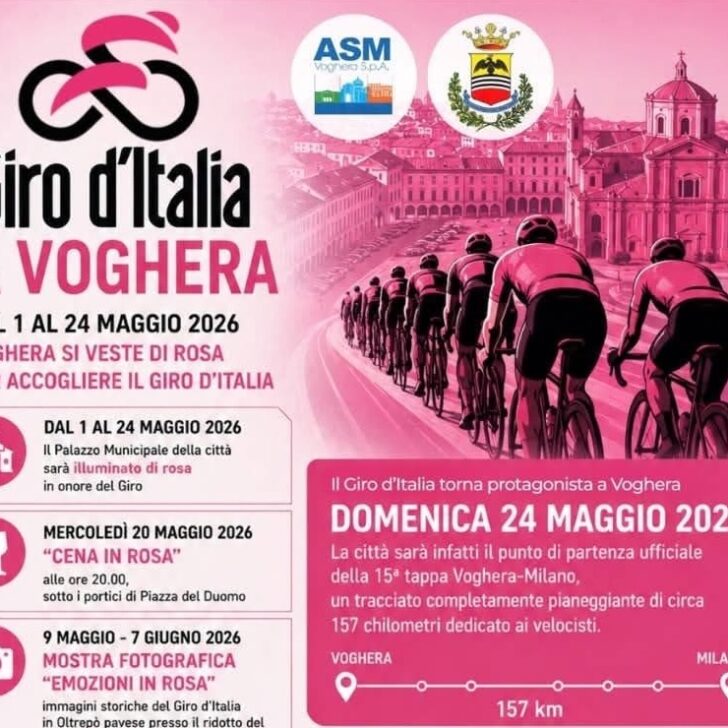 Voghera aspetta il Giro d’Italia con aperitivi in centro e una serata a teatro con Bugno, Chiappucci e Berzin