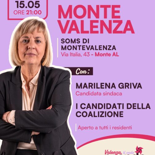 Elezioni Valenza: la candidata sindaca Marilena Griva incontra i cittadini della frazione di Monte