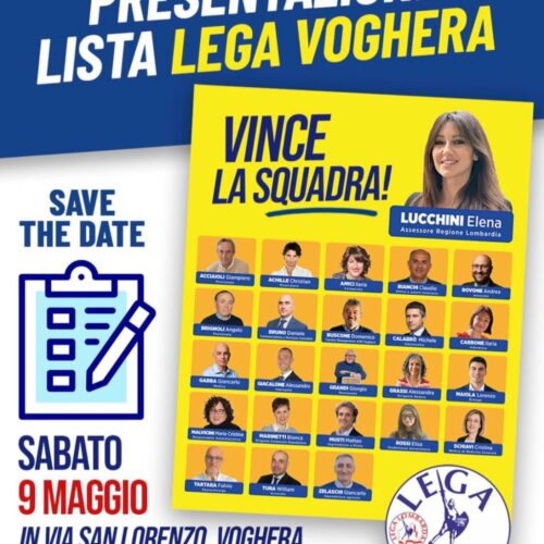 Elezioni Voghera: sabato la presentazione dei candidati consiglieri della Lega