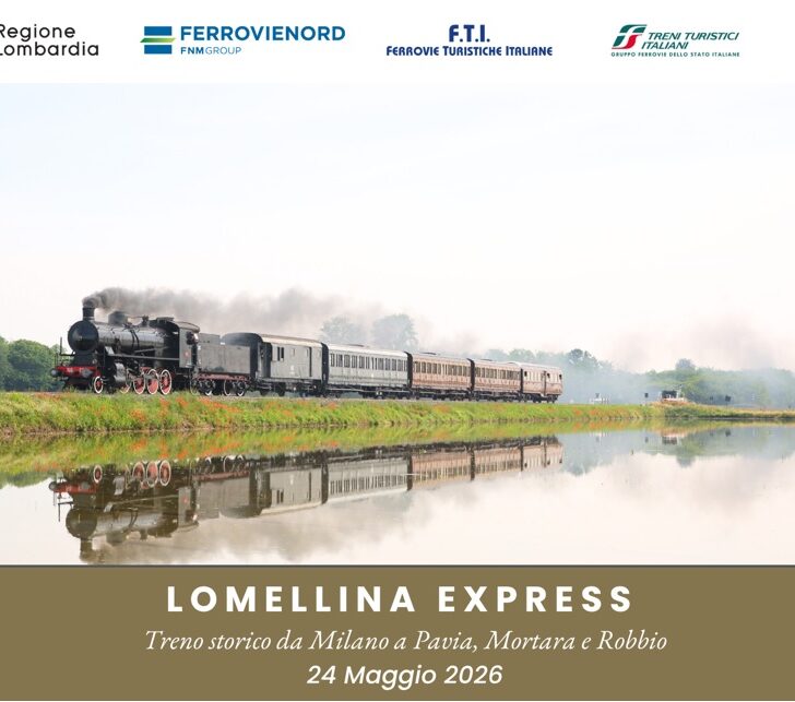 Lomellina Express, domenica torna il fascino senza tempo del treno storico tra Pavia, Mortara e Robbio