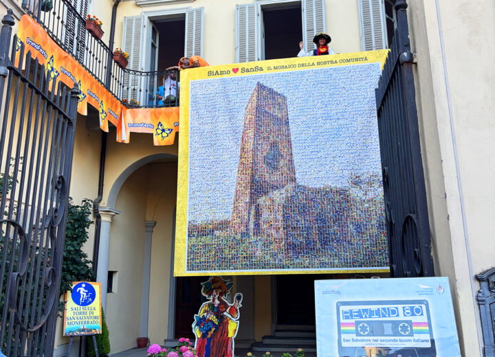 A San Salvatore un mosaico dedicato alla Torre Paleologa composto da 8 mila figurine con i volti dei cittadini