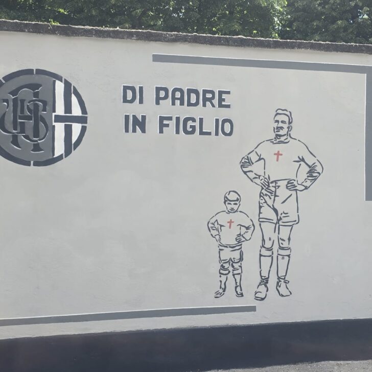 Allo stadio Moccagatta un murale per Giuseppe Ticozzelli, ex grigio e ciclista al Giro