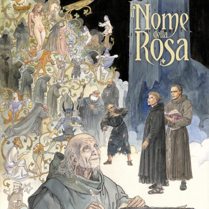La Milanesiana omaggia “Il Nome della Rosa” con le tavole di Milo Manara alla Reggia di Venaria