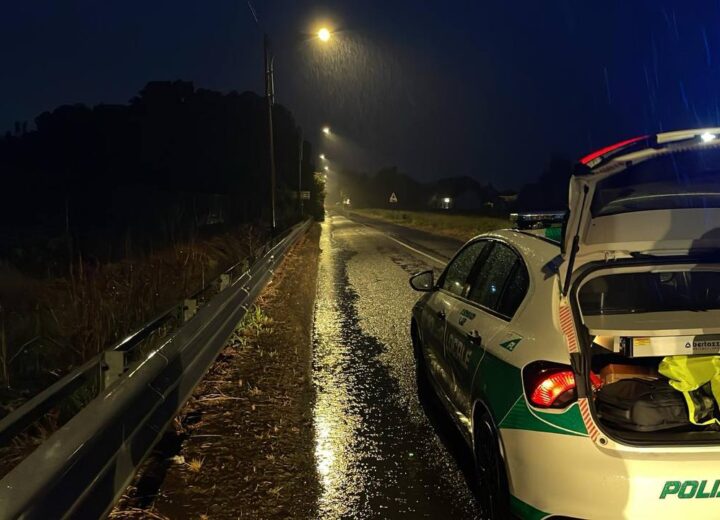 Livello del rio Lovassina monitorato dopo le piogge a monte: acqua defluita dalla strada statale tra Alessandria e Novi