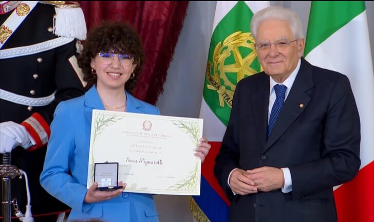 Mattarella premia Riccardo e Sara, i due giovani pavesi Alfieri della Repubblica