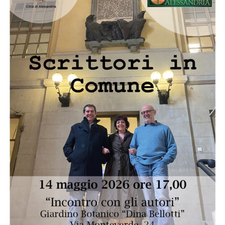 Giovedì al Giardino Botanico di Alessandria l’incontro “Tre scrittori in Comune”