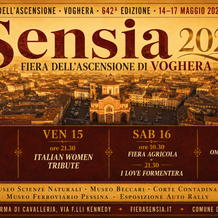 Sensia 2026, a Voghera quattro giorni di eventi: il programma della storica Fiera dell’Ascensione