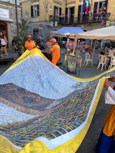 A San Salvatore un mosaico dedicato alla Torre Paleologa composto da 8 mila figurine con i volti dei cittadini